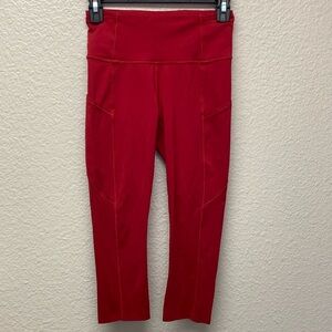 Lululemon Fast and Free Raw Hem Crop Leggings